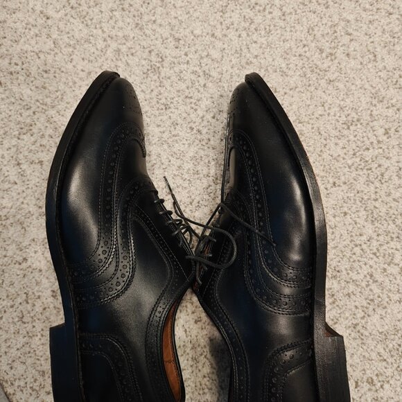 Allen Edmunds sz 9.5 Oxford leather sole dress shoe - Picture 4 of 7